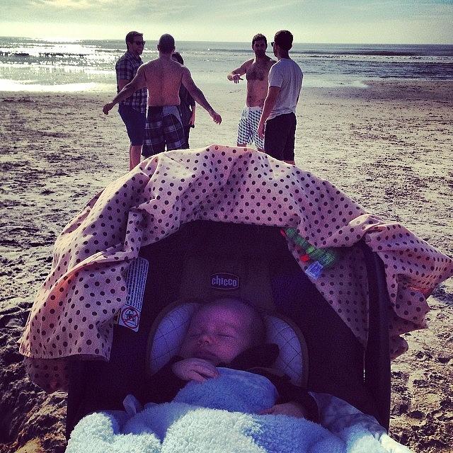 Babys First Beach Day! Photograph by Chelsea Daus