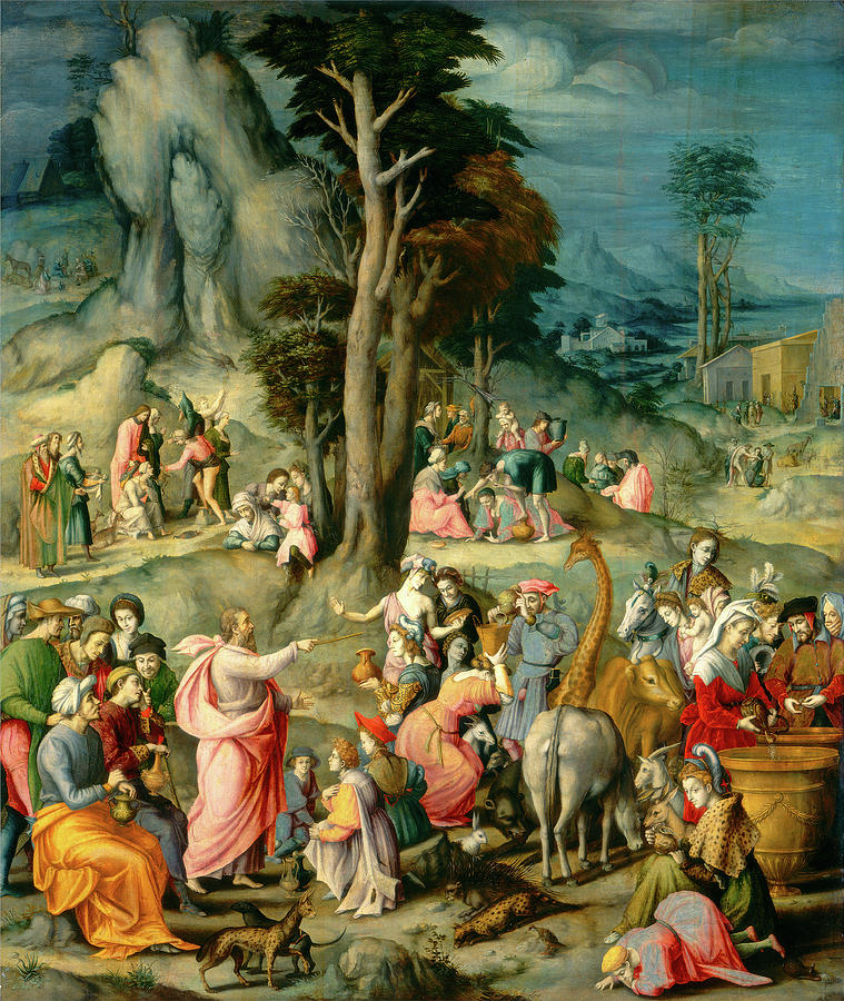 Bacchiacca Painting - Bacchiacca, The Gathering Of Manna, Italian by Litz Collection