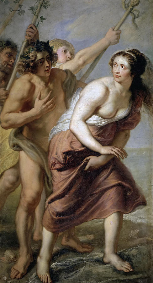 Bacchus and Ariadne Painting by Erasmus Quellinus II