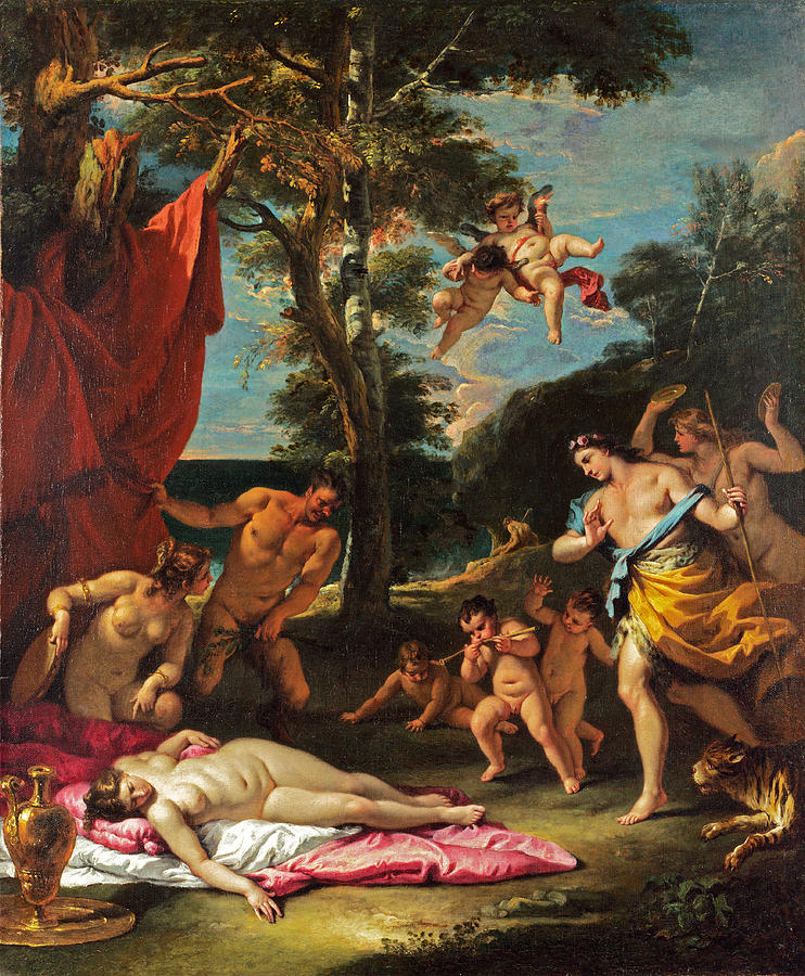 Bacchus and Ariadne Painting by Sebastiano Ricci