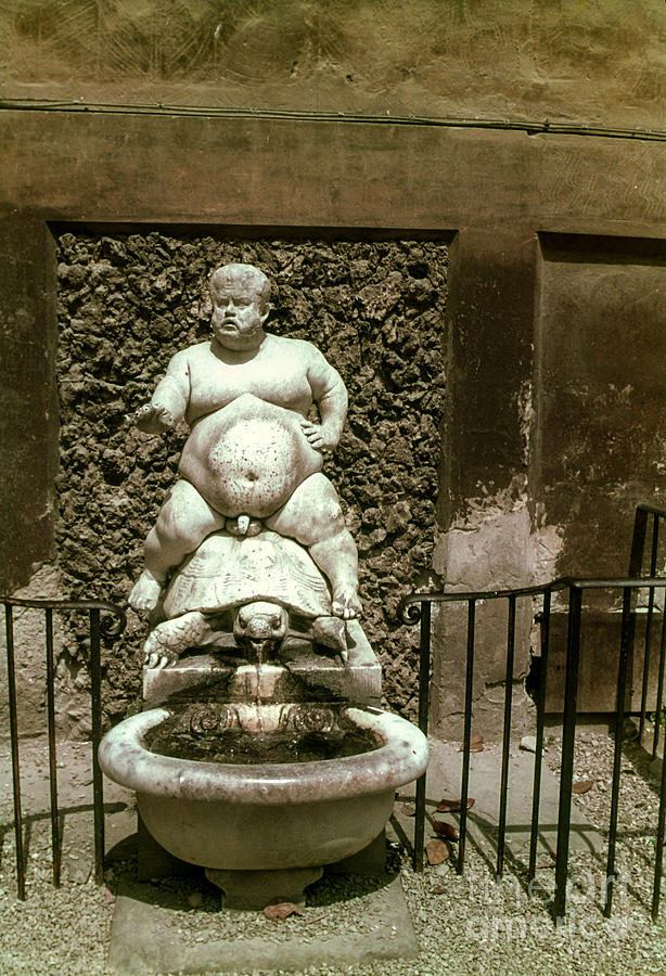 Bacchus Fountain Photograph by Bob Phillips