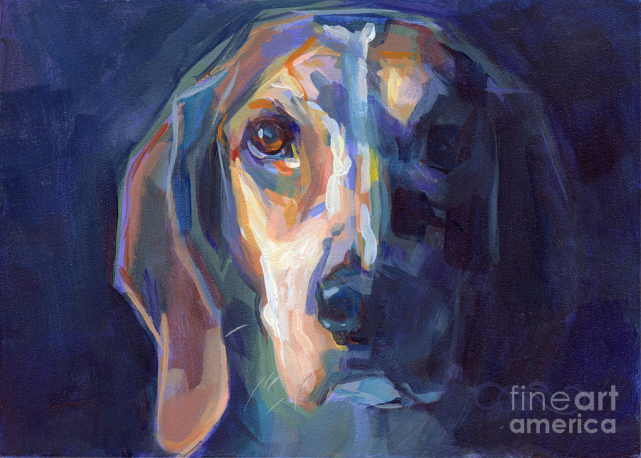 Beagle Painting - Bacchus by Kimberly Santini