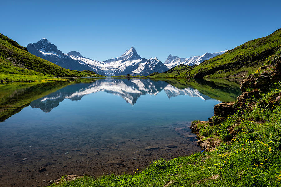 Bachalpsee With Reflections, Switzerland Photograph by Phil