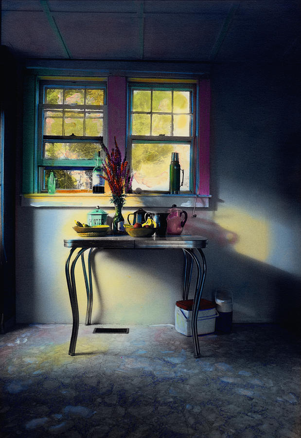Bachelors Kitchen - V Painting by Cindy McIntyre