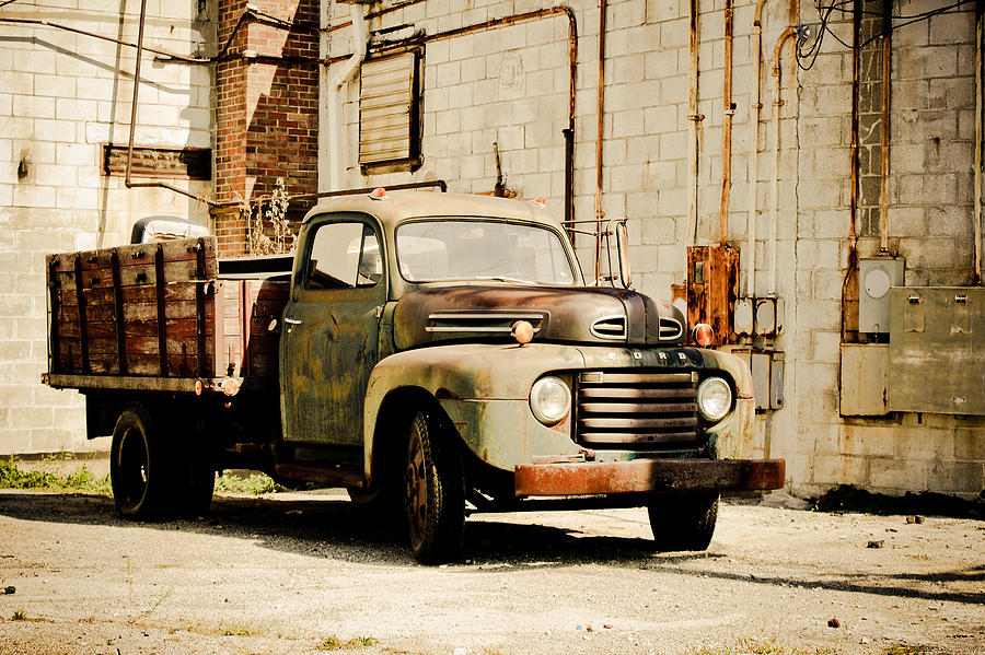 Back Alley Ford Photograph by Off The Beaten Path Photography - Andrew Alexander