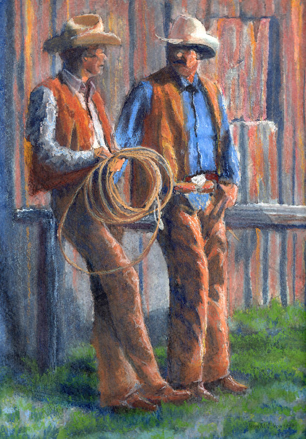 Back at the Ranch Painting by Jerry McElroy
