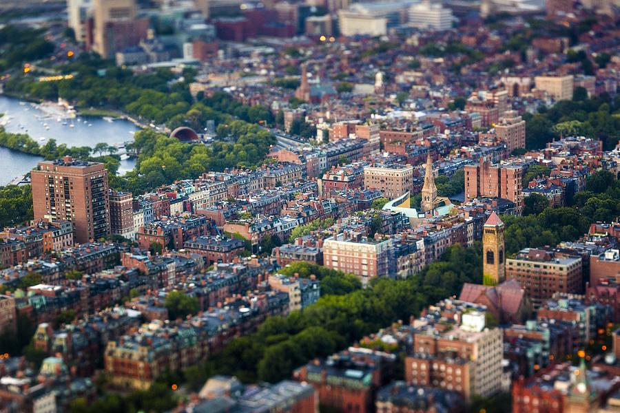 Back Bay from Above Photograph by Robert Davis