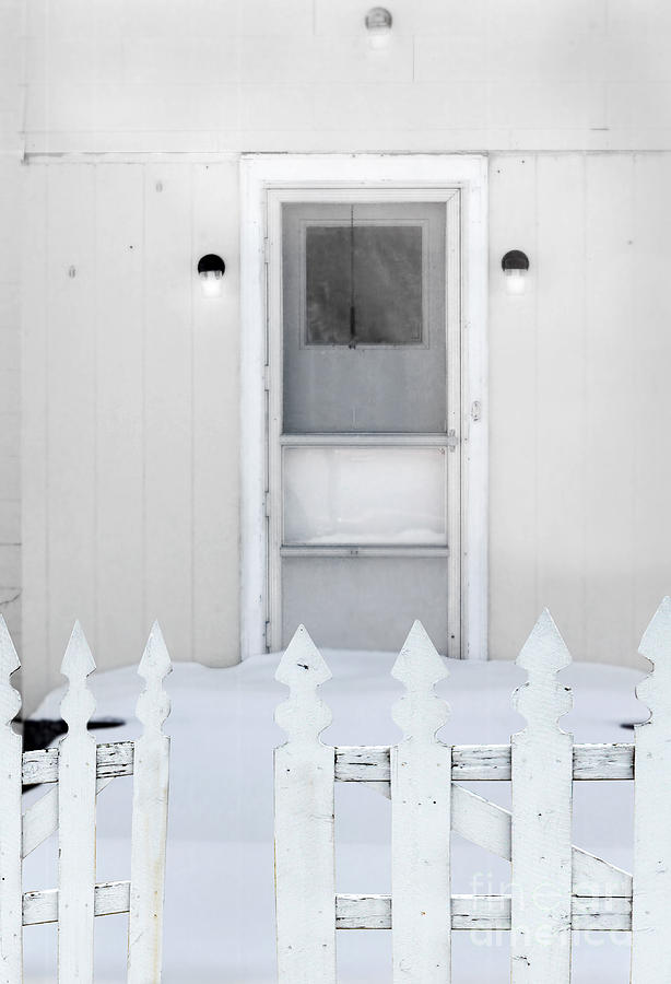 Back Door in Winter Photograph by Jill Battaglia