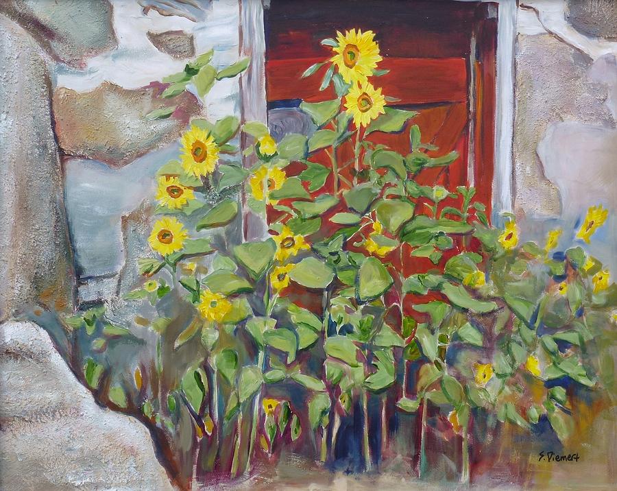 Farm Painting - Back Door Version II by Sheila Diemert