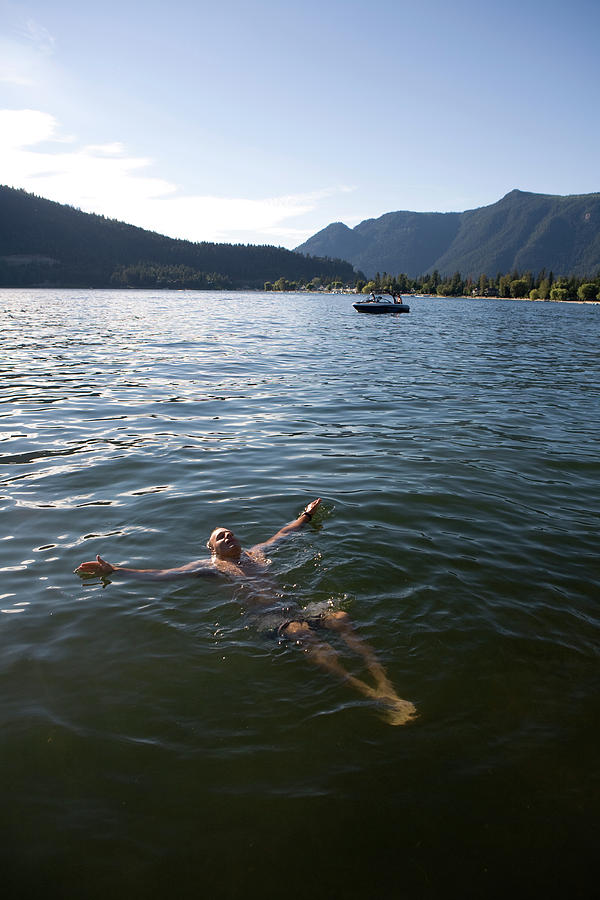 Back Float On Vacation, Mara Lake, Bc Photograph by Craig Pulsifer - Pixels