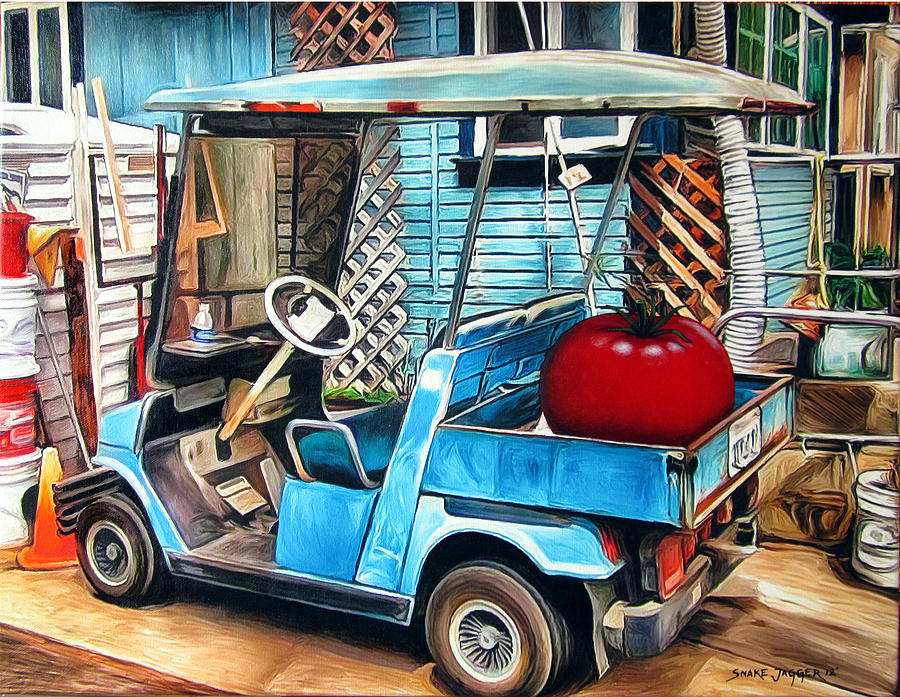 Back from the Market Painting by Snake Jagger