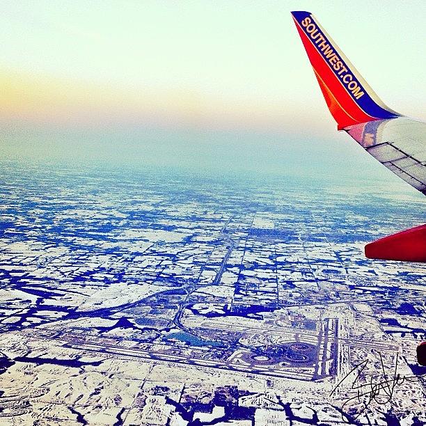 Airplane Photograph - Back Home In The Frozen Tundra That Is by Brian Lea