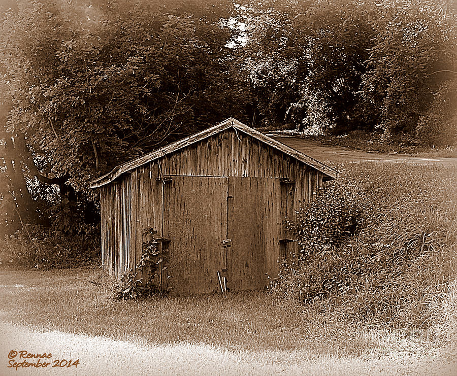 Vintage Building Photograph - Back In Time by Rennae Christman Vintage Building Photograph - Back In Time by Rennae Christman