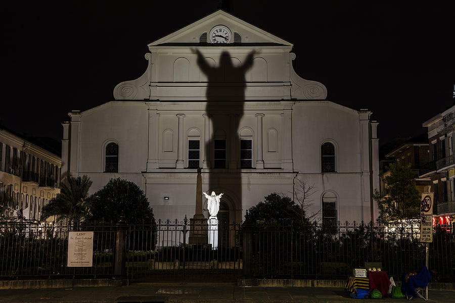 Back of St Louis Cathedral in New Orleans Photograph by John McGraw