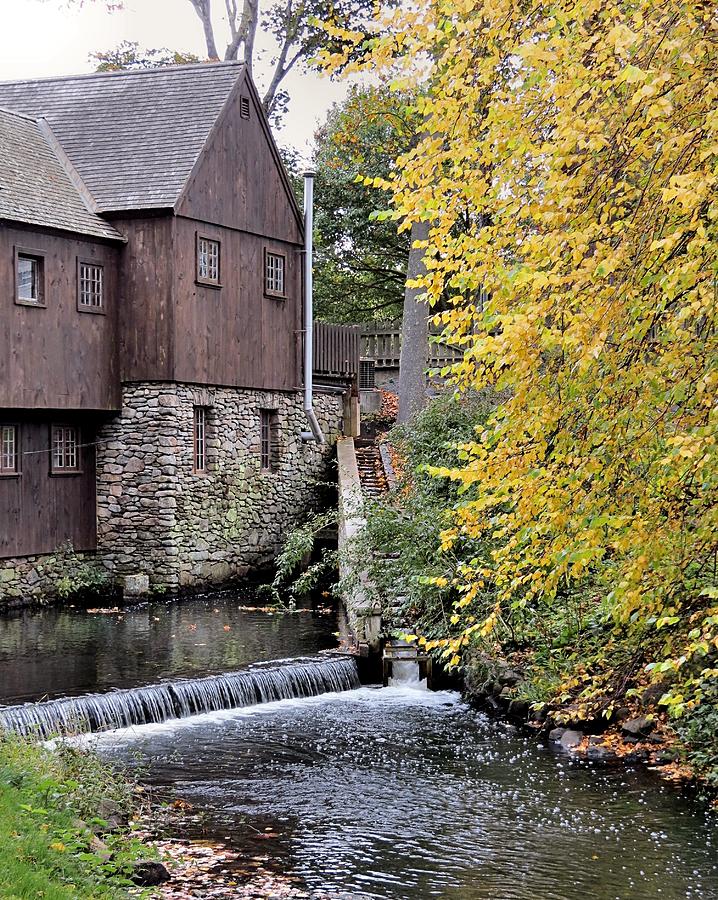Back of the Plimoth Grist Mill  Photograph by Janice Drew