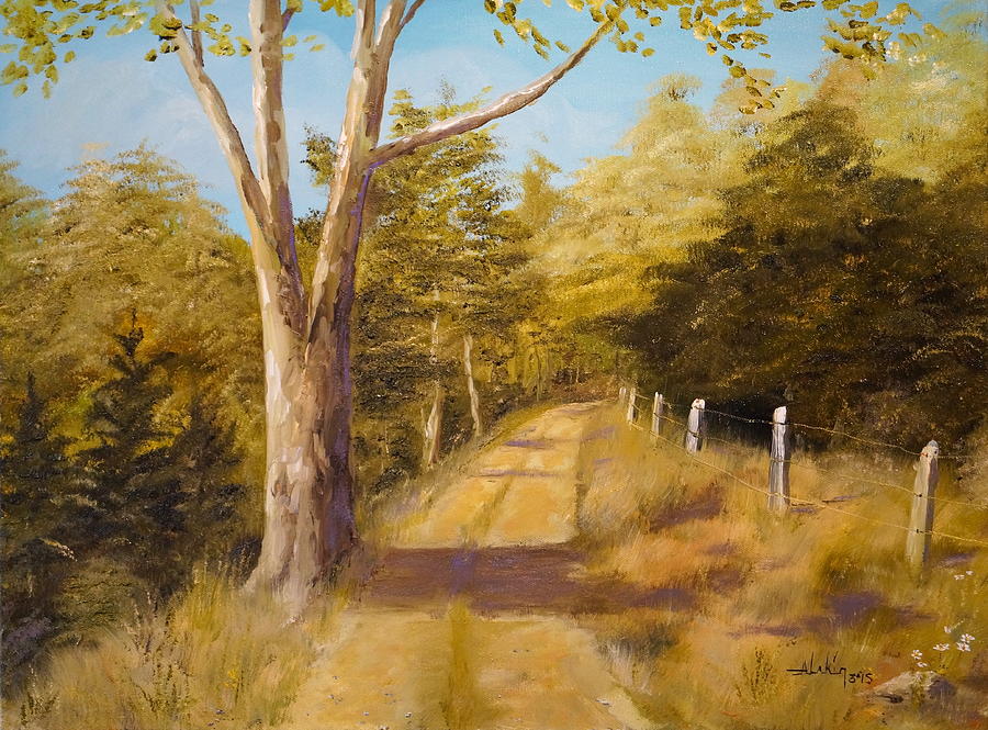 Back Road Painting by Alan Lakin