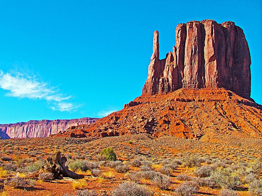 Back Side Of West Mitten Buttes From Wildcat Trail In Monument Valley