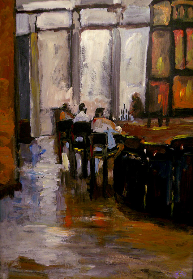 Back Street Grill Painting by Anna Sandhu Ray - Fine Art America