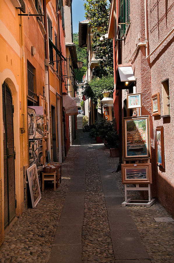 Back Street Porto Fino Italy Photograph By Xavier Cardell - Fine Art 