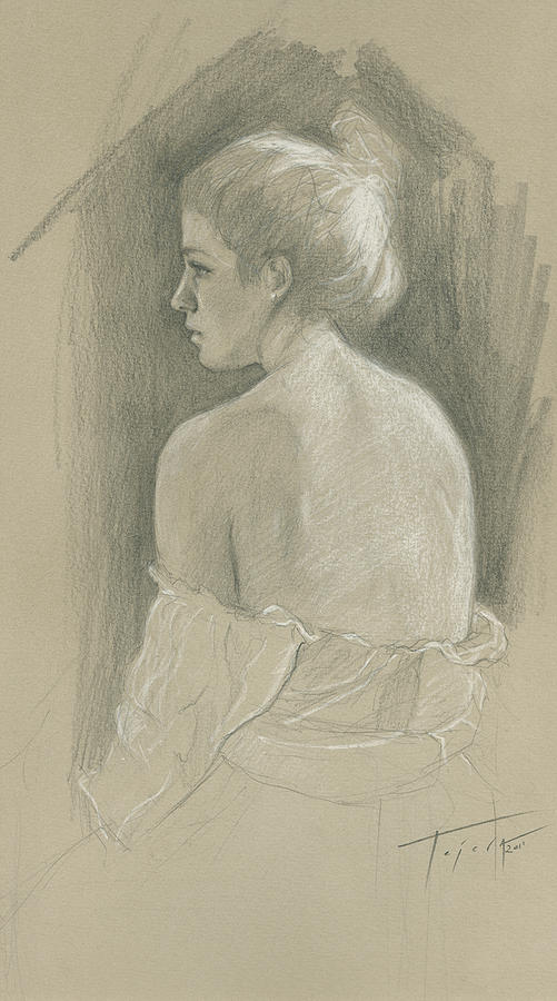 Back Draw Study Back Study Drawing by Julian Tejera - Fine Art America