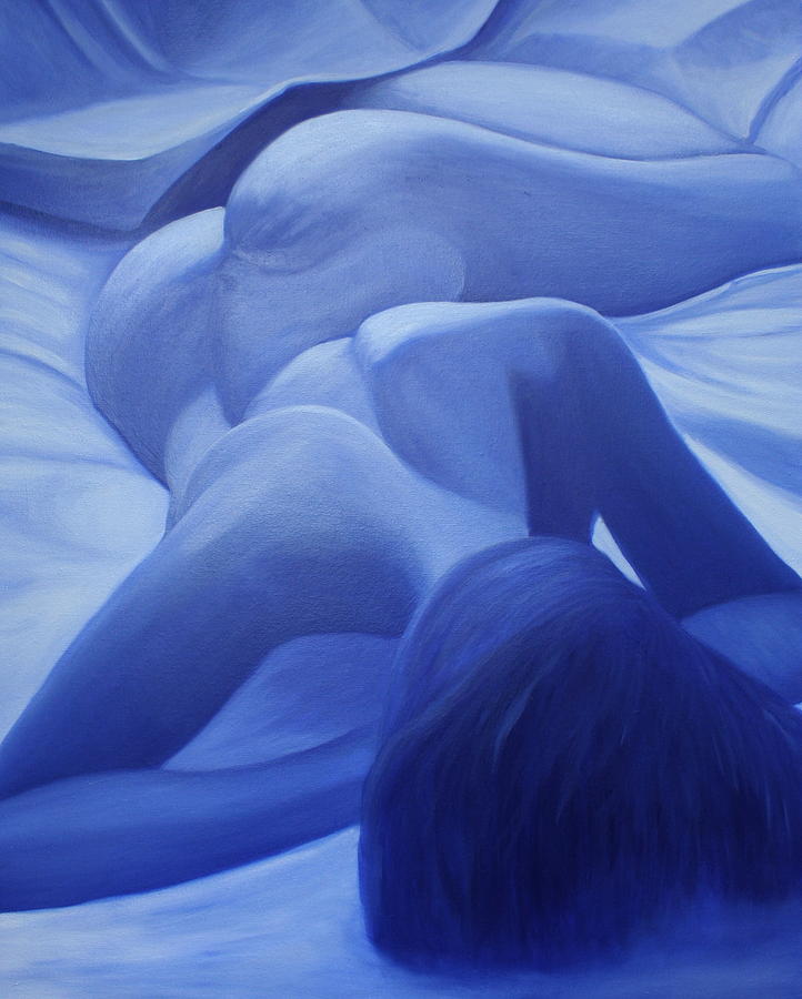 Back to Blue III Painting by Stephen Degan