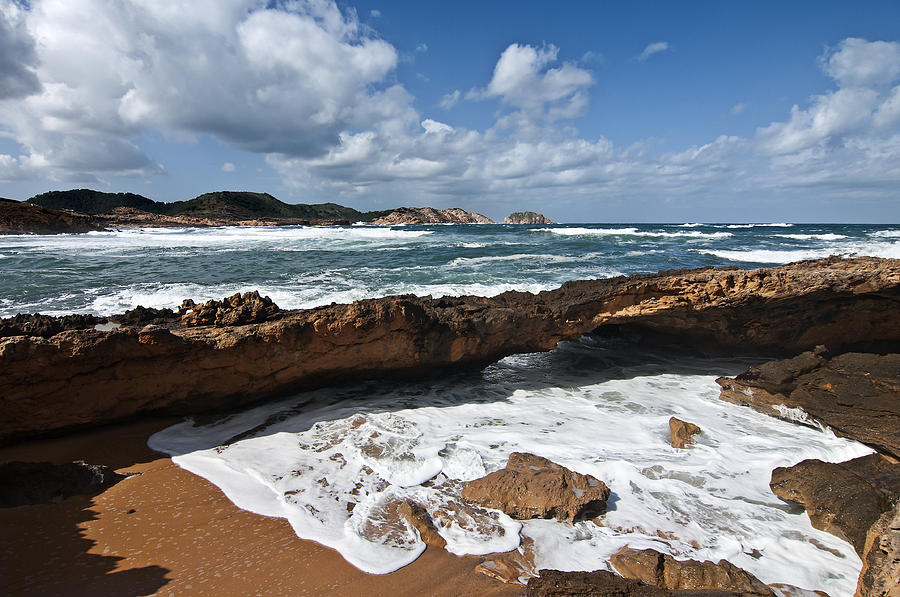 A part of Binimel-la beach in Minorca - Back to eden Photograph by Pedro Cardona Llambias