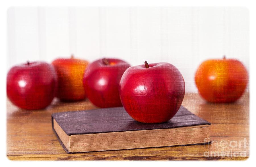 Apple Photograph - Back to School Apples by Edward Fielding