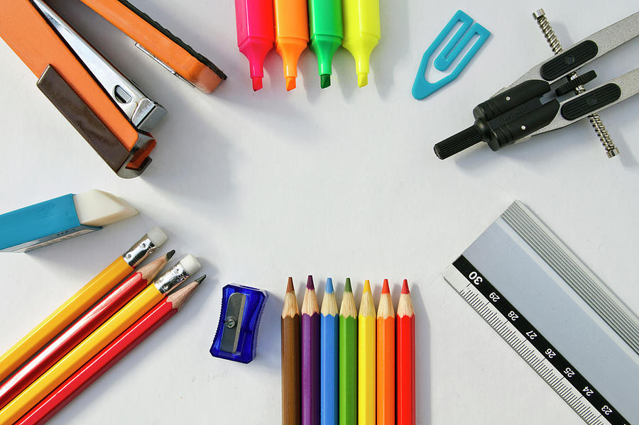 Back To School Supplies Photograph by Image By Catherine Macbride