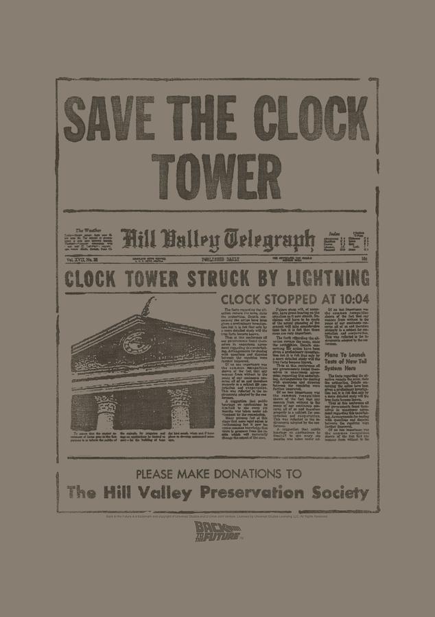 Back To The Future Digital Art - Back To The Future - Clock Tower by Brand A