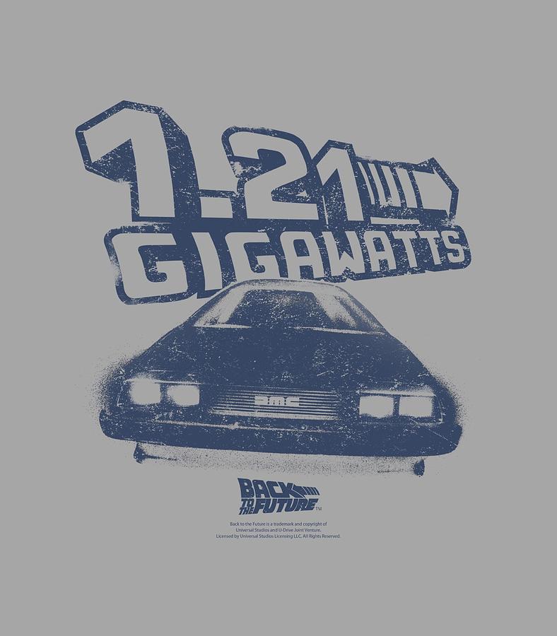 Back To The Future Digital Art - Back To The Future - Gigawatts by Brand A