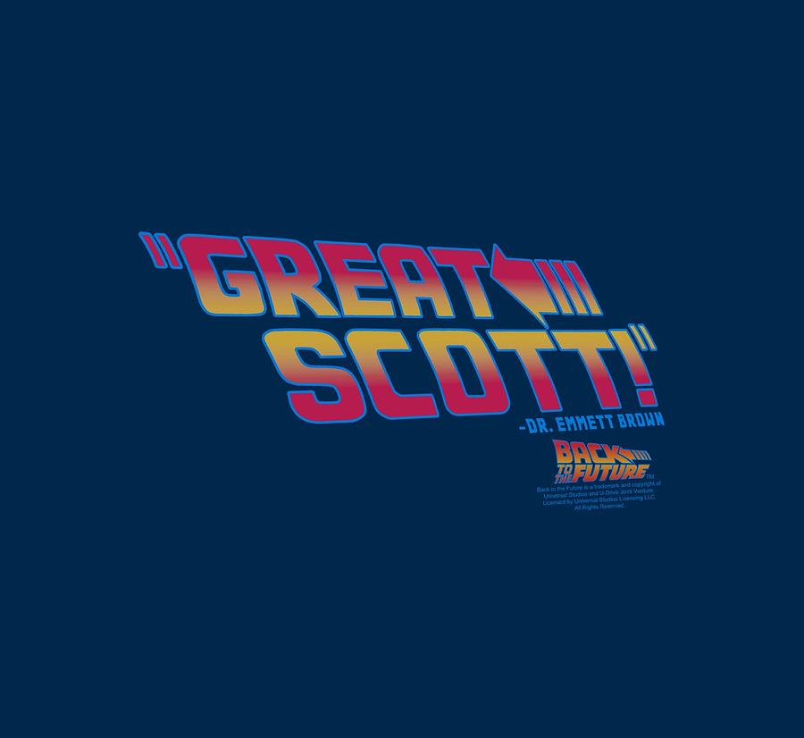 Back To The Future Digital Art - Back To The Future - Great Scott by Brand A