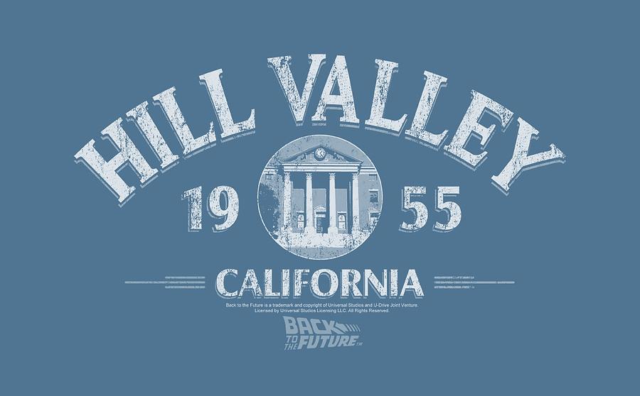Back To The Future Digital Art - Back To The Future - Hill Valley 1955 by Brand A