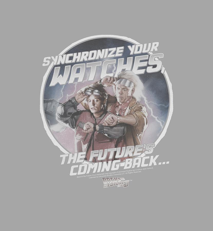 Science Fiction Digital Art - Back To The Future II - Synchronize Watches by Brand A