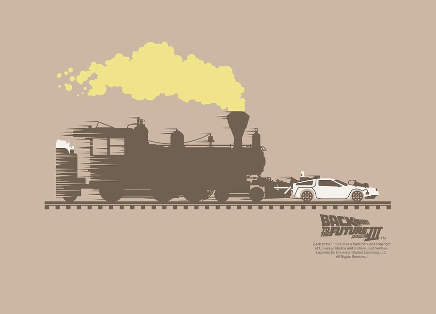 Science Fiction Digital Art - Back To The Future IIi - Pushing The Delorean by Brand A