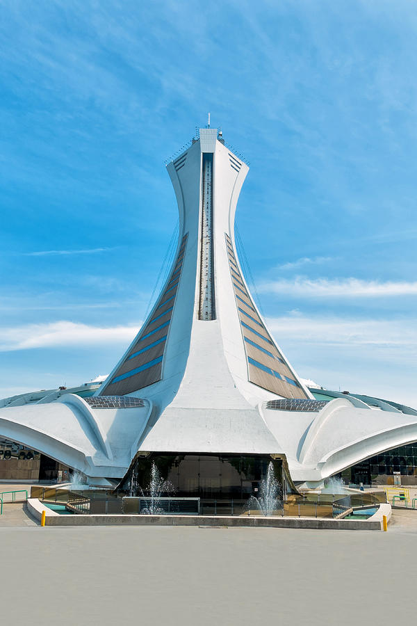 Unique Photograph - Back View Of Olympic Stadium In Montreal by Klm Studioline