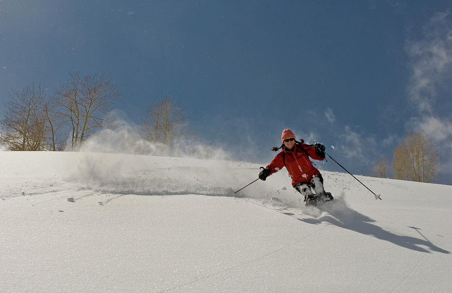 Salt Lake City Photograph - Backcountry Powder Skiing by Howie Garber