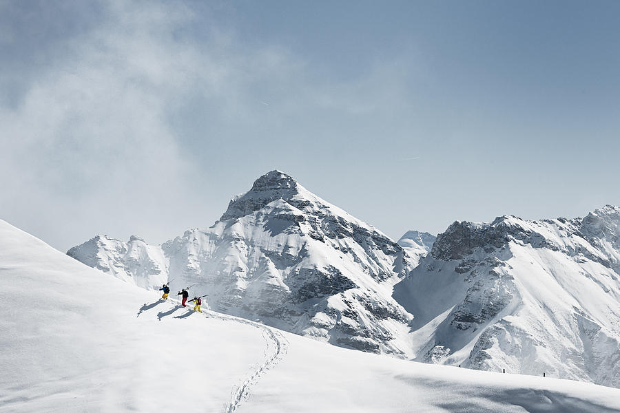 Backcountry Skiing Photograph by Andre Schoenherr