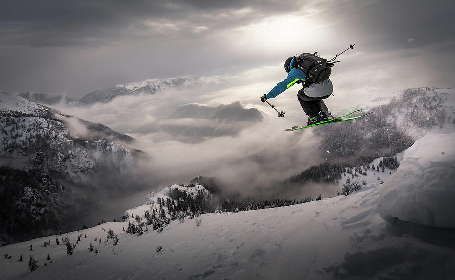 Backcountry Skiing Photograph by Sandi Bertoncelj