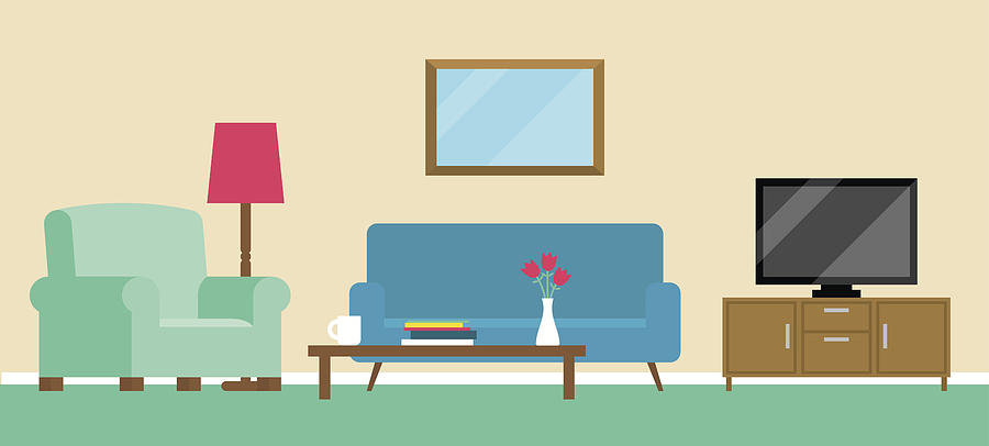 Background Illustration Of Living Room By Monkeybusinessimages