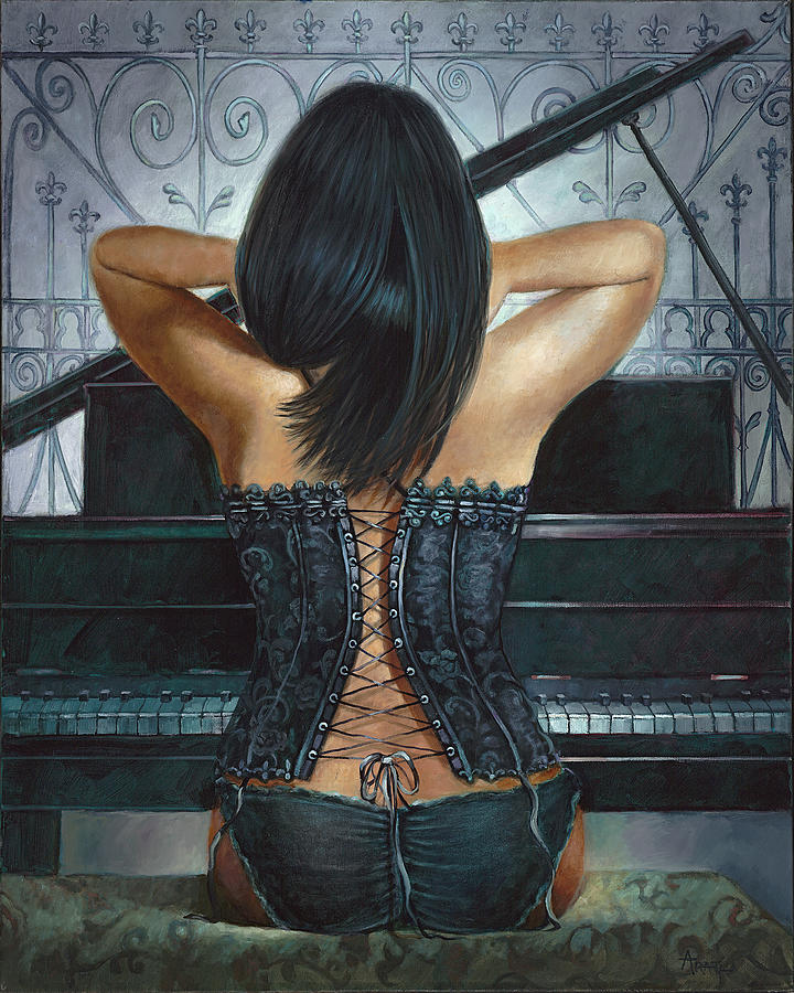 Backsided Melody  Painting by Geraldine Arata