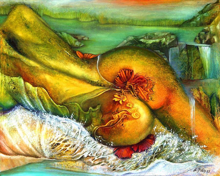 Nude Painting - Backsplash by Lori Felix Nude Painting - Backsplash by Lori Felix