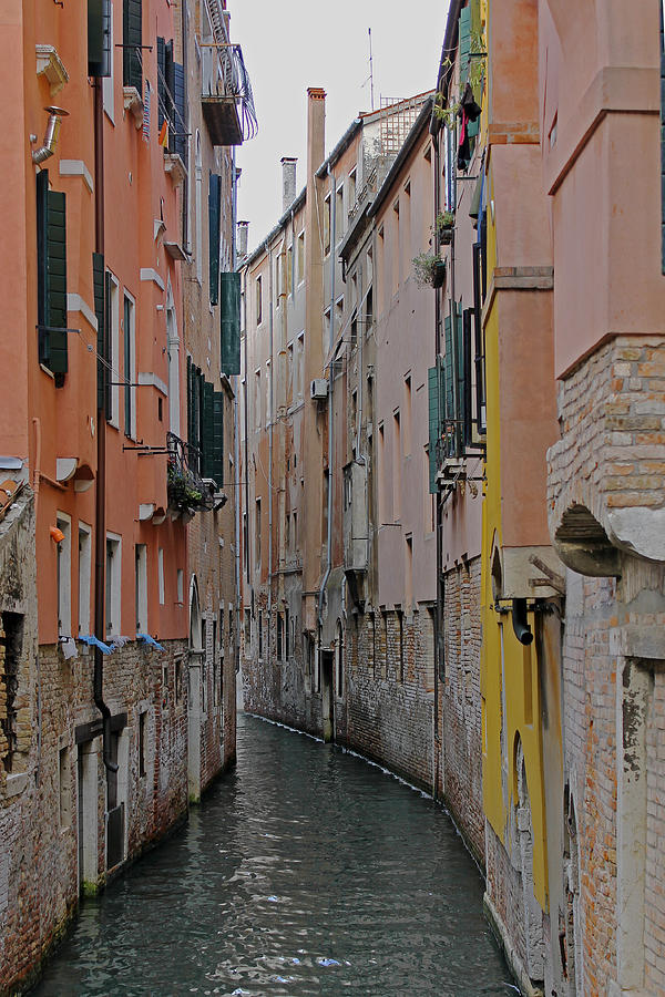 Backstreet Venice canal  Photograph by Tony Murtagh