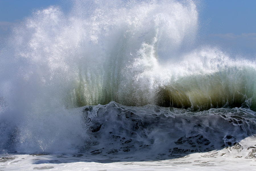 Waves Photograph - Backwash Beast by Ron Romanosky