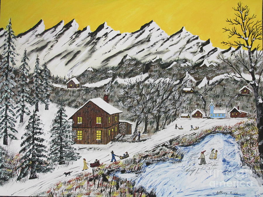  Country Backwoods Winter   Painting by Jeffrey Koss