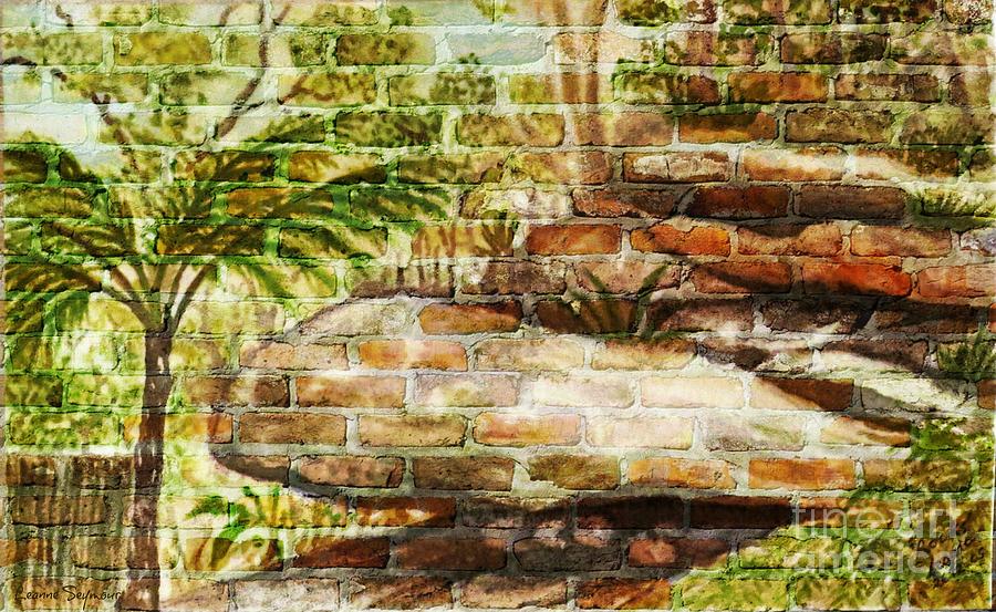 Nature Mixed Media - Backyard Reflected On The Wall by Leanne Seymour