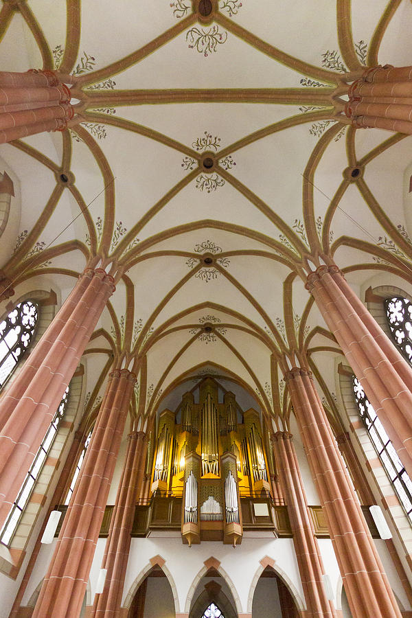 Bad Ems organ and ceiling Photograph by Jenny Setchell