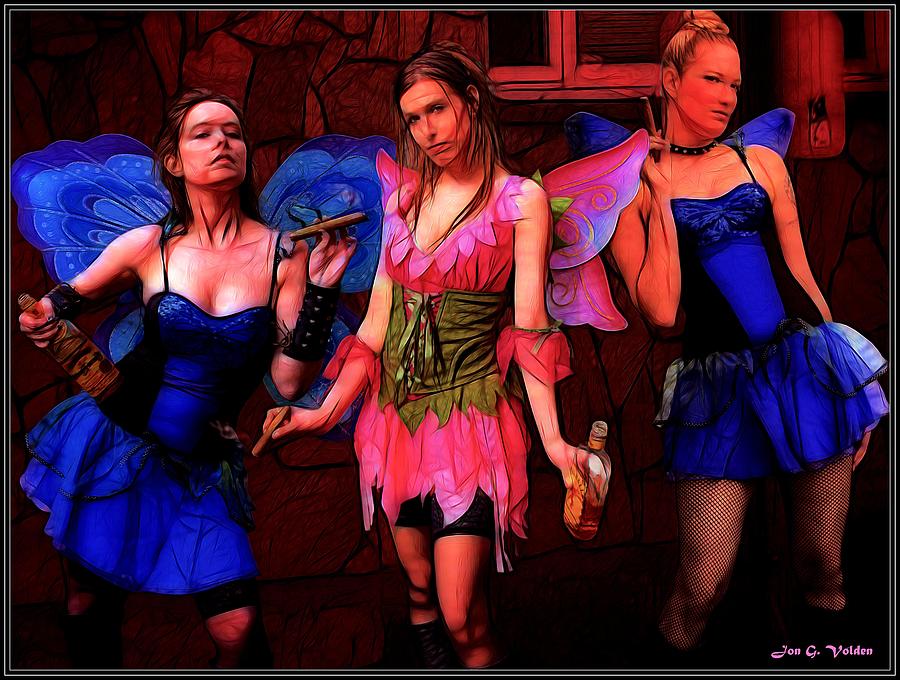 Good Fairies Gone Bad Painting by Jon Volden