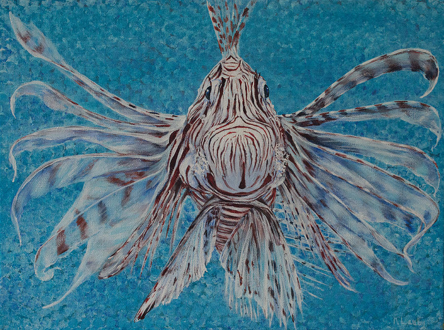 Bad Fish Painting by Nancy Lauby