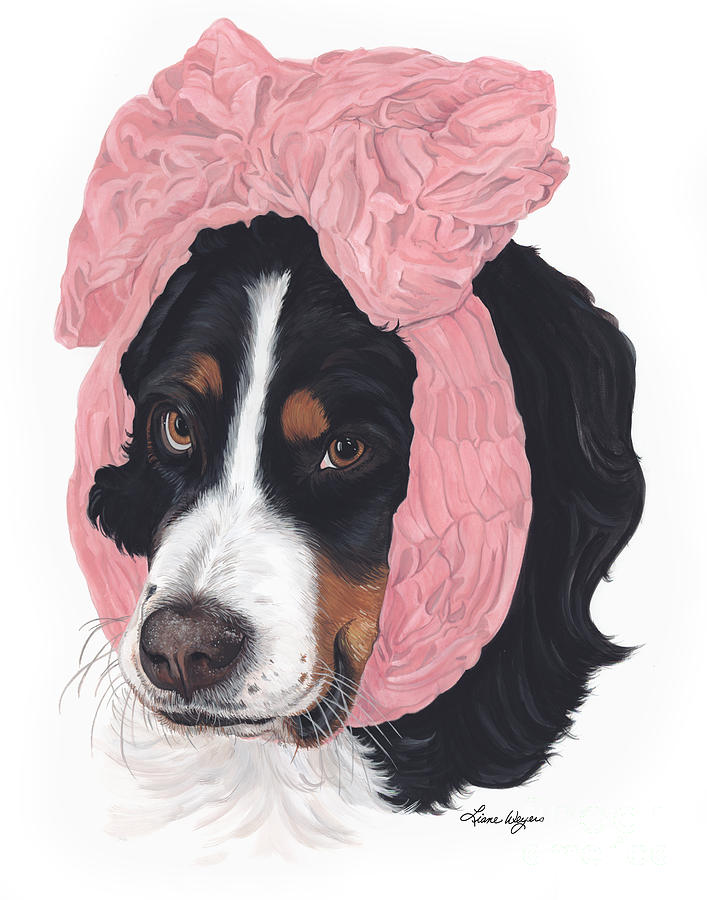 Bernese Mountain Dog  Painting - Bad Hair Day by Liane Weyers