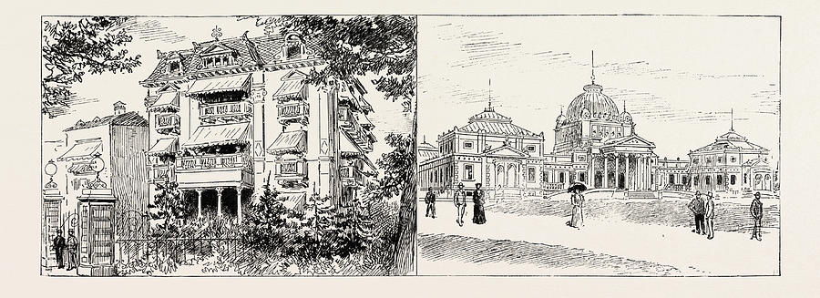Architecture Drawing - Bad Homburg Vor Der Hohe, Germany The Villa Imperiale by German School